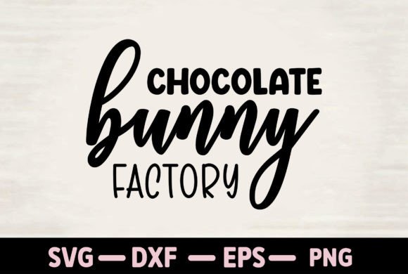 Chocolate Bunny Factory Graphics for Modern T-Shirt Designs