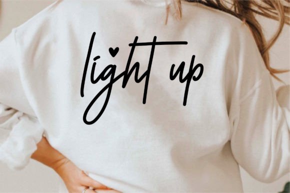 Light Up Graphics: A T-Shirt Design Asset for Editorial Brilliance