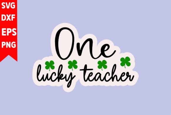 One Lucky Teacher: A Versatile Graphic Design Asset for Modern Publishers